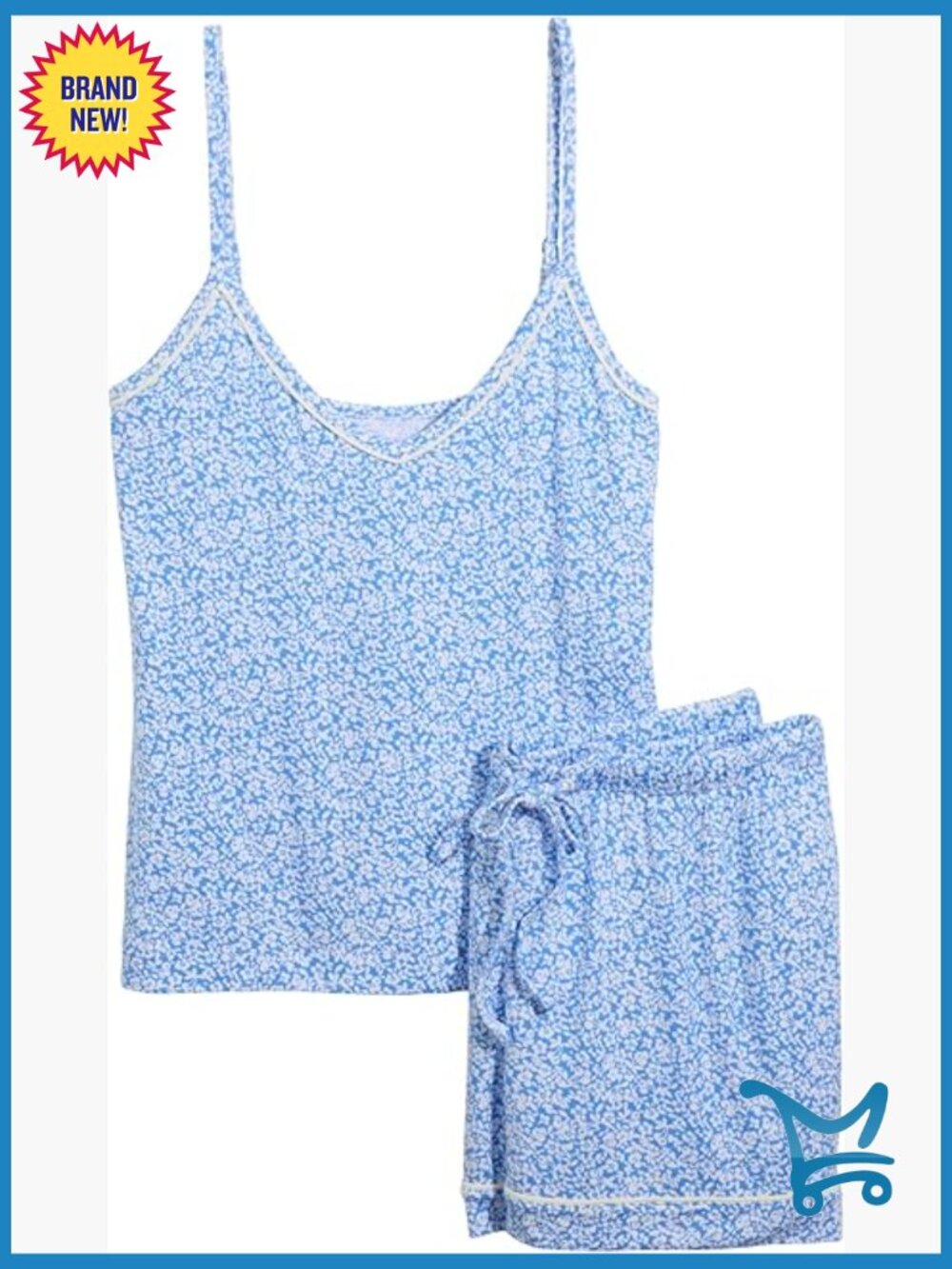 Modal Sleep Jersey Tank Set - Pajama Shorts Set Super Soft Modal